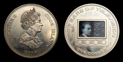 1 Доллар 2006 года, «80 лет телевидению», острова Кука