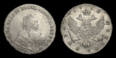 Рубль 1752 года, ММД Е