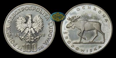 100 Злотых 1978 года, MW. 