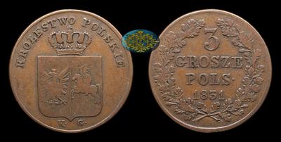 3 Гроша 1831 года, KG
