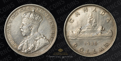 Доллар 1936 года, Канада