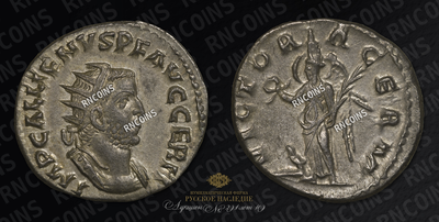 Антониниан (257-258, н.э.). В честь триумфального въезда императора в Рим.