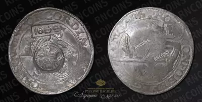 Ефимок 1655 года на Рейксдальдере 1651 года
