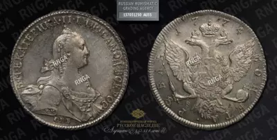 Рубль 1774 года, СПБ ТИ ФЛ