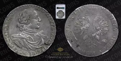 Рубль 1718 года, ОК L 