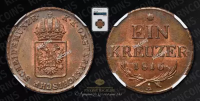 Крейцер 1816 года, А