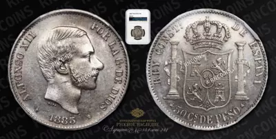 50 Сентаво 1885 года, G.S.