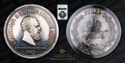 Рубль 1883 года, ЛШ. 