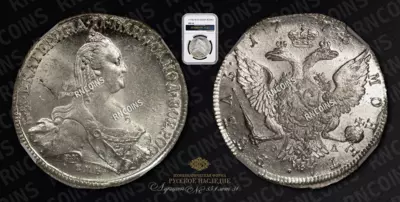 Рубль 1773 года, СПБ ТИ ӨЛ