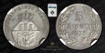 5 Грошей 1835 года