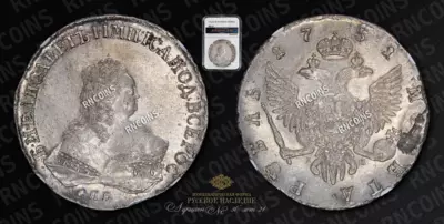 Рубль 1751 года, СПБ IM