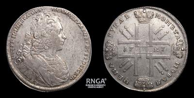 Рубль 1727 года, СПБ