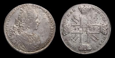 Рубль 1727 года, СПБ
