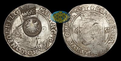 Ефимок 1655 года на Рейксдальдере 1651 года