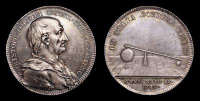 Медаль 1749 года «Кристофен Полхем с орденом полярной звезды»