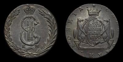 10 Копеек 1780 года, КМ 
