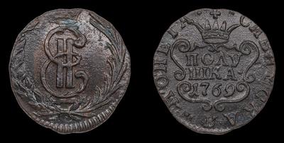 Полушка 1769 года, КМ 