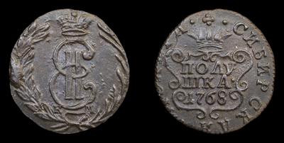 Полушка 1768 года, КМ 