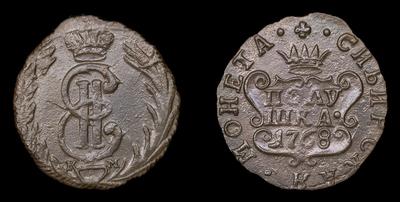 Полушка 1768 года, КМ 