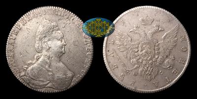 Рубль 1777 года, СПБ ФЛ. Новодел