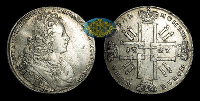 Рубль 1727 года, СПБ