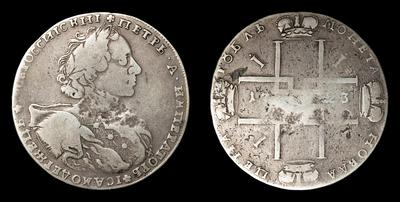 Рубль 1723 года, ОК