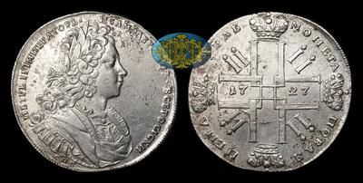Рубль 1727 года, СПБ