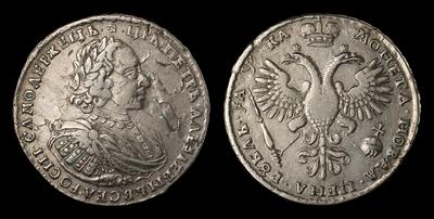 Рубль 1721 года, К