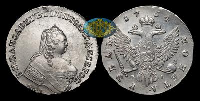Рубль 1754 года, ММД EI