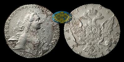 Рубль 1764 года, СПБ TI СА