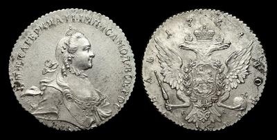 Рубль 1764 года, СПБ TI СА