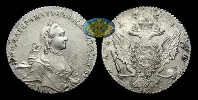 Рубль 1764 года, СПБ TI СА