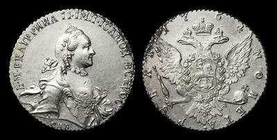 Рубль 1764 года, СПБ TI СА