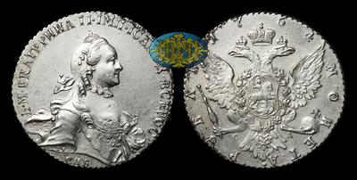 Рубль 1764 года, СПБ TI СА