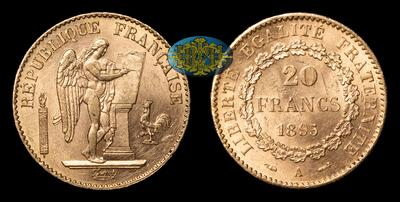 20 Франков 1893 года, A