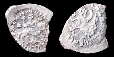 Копейка 1435-1445 годов, К Н