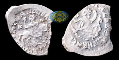 Копейка 1435-1445 годов, К Н