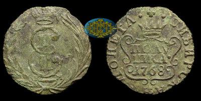 Полушка 1768 года, КМ 