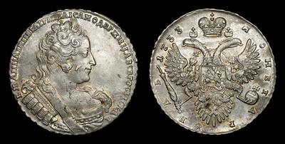 Рубль 1733 года