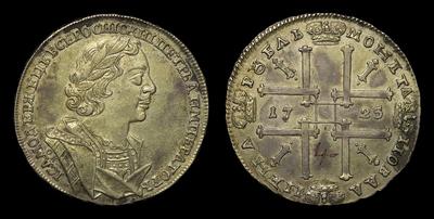 Рубль 1725 года, ОК