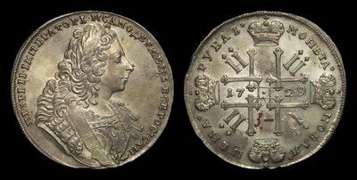 Рубль 1729 года
