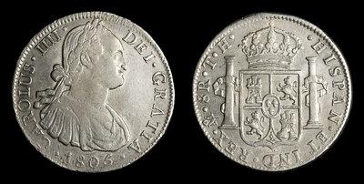 8 Реалов 1805 года. Мексика (испанская колония).