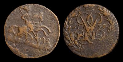 Полушка 1757 года