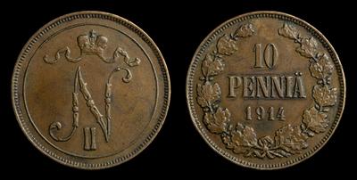 10 Пенни 1914 года
