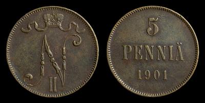 5 Пенни 1901 года