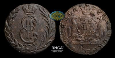 Денга 1768 года, КМ. 