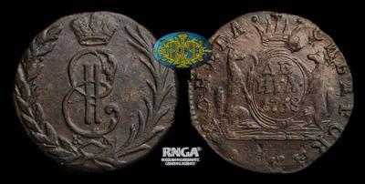 Денга 1768 года, КМ. 