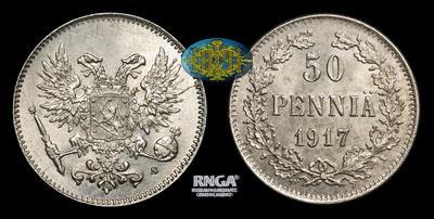 50 Пенни 1917 года, S