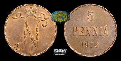 5 Пенни 1916 года