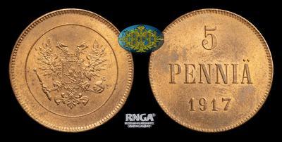 5 Пенни 1917 года